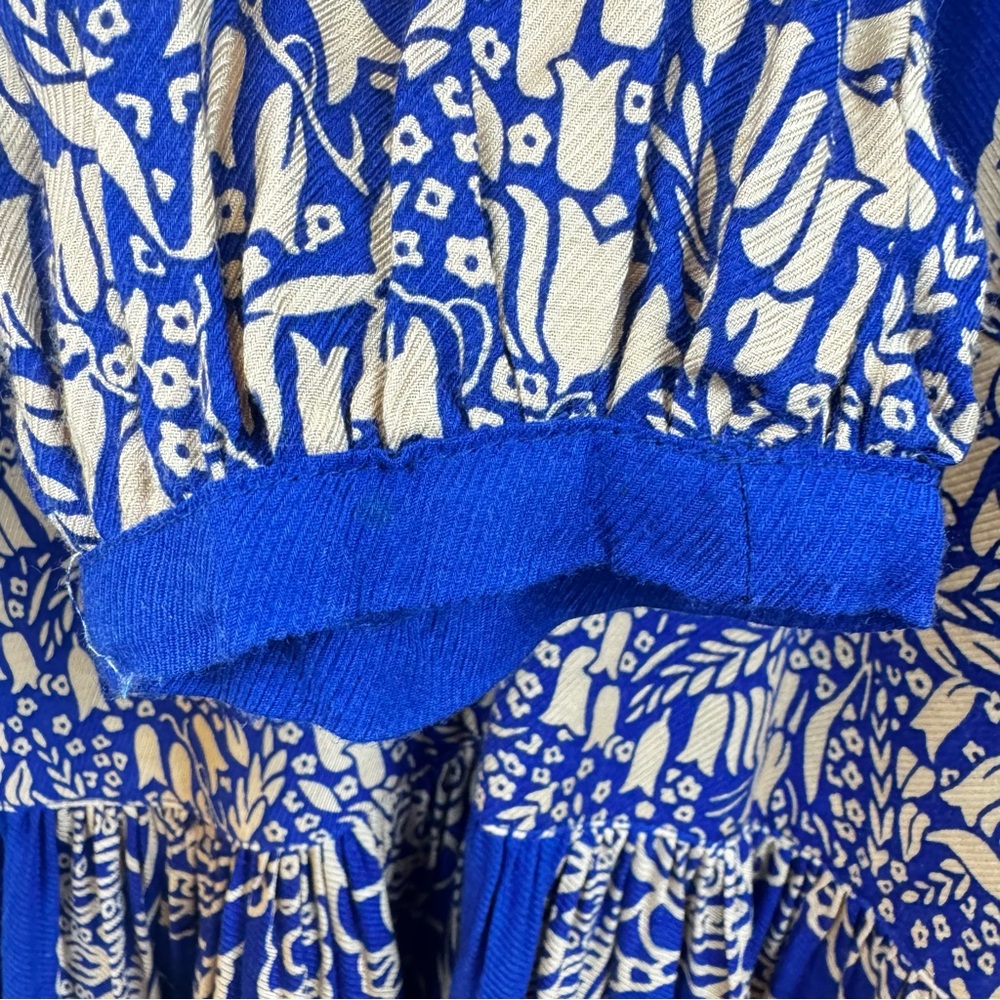 Anna Sui Bohemian Paisley Patterned Mini Dress Sz. 6 - Picture 7 of 10